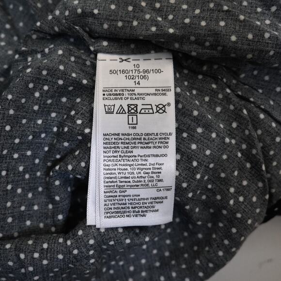 GAP Womens 10 Midi Dress in Black Dot - Picture 8 of 9